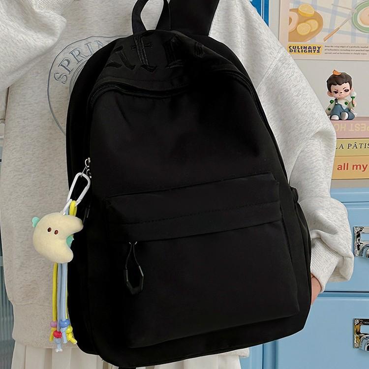 Schoolbag Wholesale Large Capacity School Bag Female Junior High School Student Girl Simple Japanese High School Student Backpack Design Sense