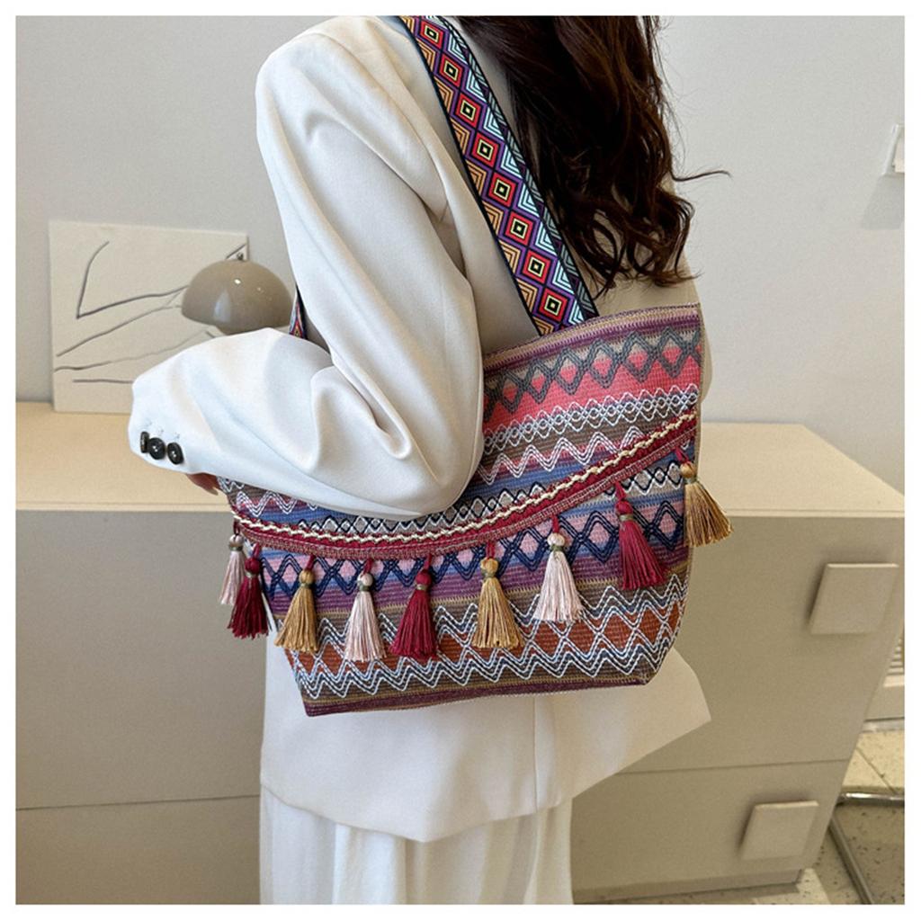 New Simple Casual Commuting Shoulder Bag Fashionable Tote Bags   Canvas Women'S Shopping Bags