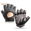 1 Pair Sport Gloves Hollow Mesh Half Finger Unisex Anti-slip Great Friction Wear-Resistant Full Palm Protection Weightlifting Cycling Workout Outdoor