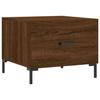 VidaXL Coffee Table Brown Oak 50x50x40 Cm Engineered Wood 829410
