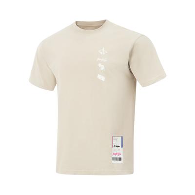 Li Ning Jimmy Butler Professionele Basketbal Losse Casual Ronde Hals Letterprint Patroon Korte Mouw T-Shirt Heren T-Shirts AHSVC09-3