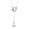 Banyan Tree S925 Sterling Silver Star & Moon Necklace with Pearl Tassel