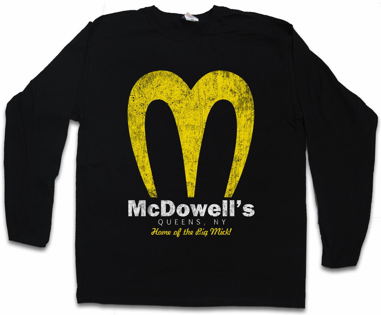 MC DOWELL LANGARM T-SHIRT Sign Insignia Logo Company Coming Zamunda To America XXL