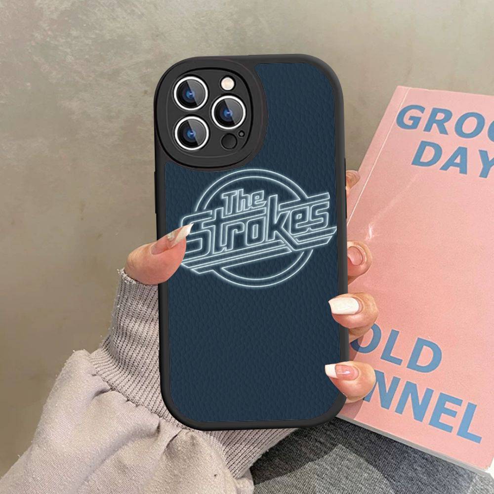 Classic Famous Rock Band The S-strokes Phone Case Hard Leather For IPhone 16 15 14 13 12 Mini 11 14 Pro Max Xs X Xr Plus Fundas