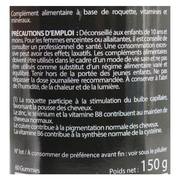 Luxéol pousse des cheveux 60 gummies