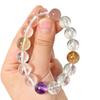 12Mm High Quality Natural White Crystal Citrine Amethyst Design Bracelet Bracelet