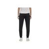 Adidas Solid Color Logo Print Drawstring Waist Sports Pants Women Bottoms Black DM5267