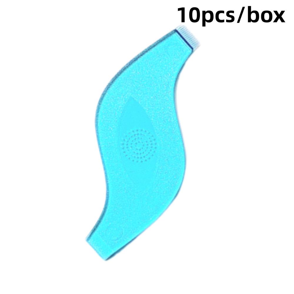 10pcs Reuseable Plastic Eyelash Brushes S Shape Clean Comb Lashes Lifting Curler Eyelash Perm Eyelash Extension темно-синий