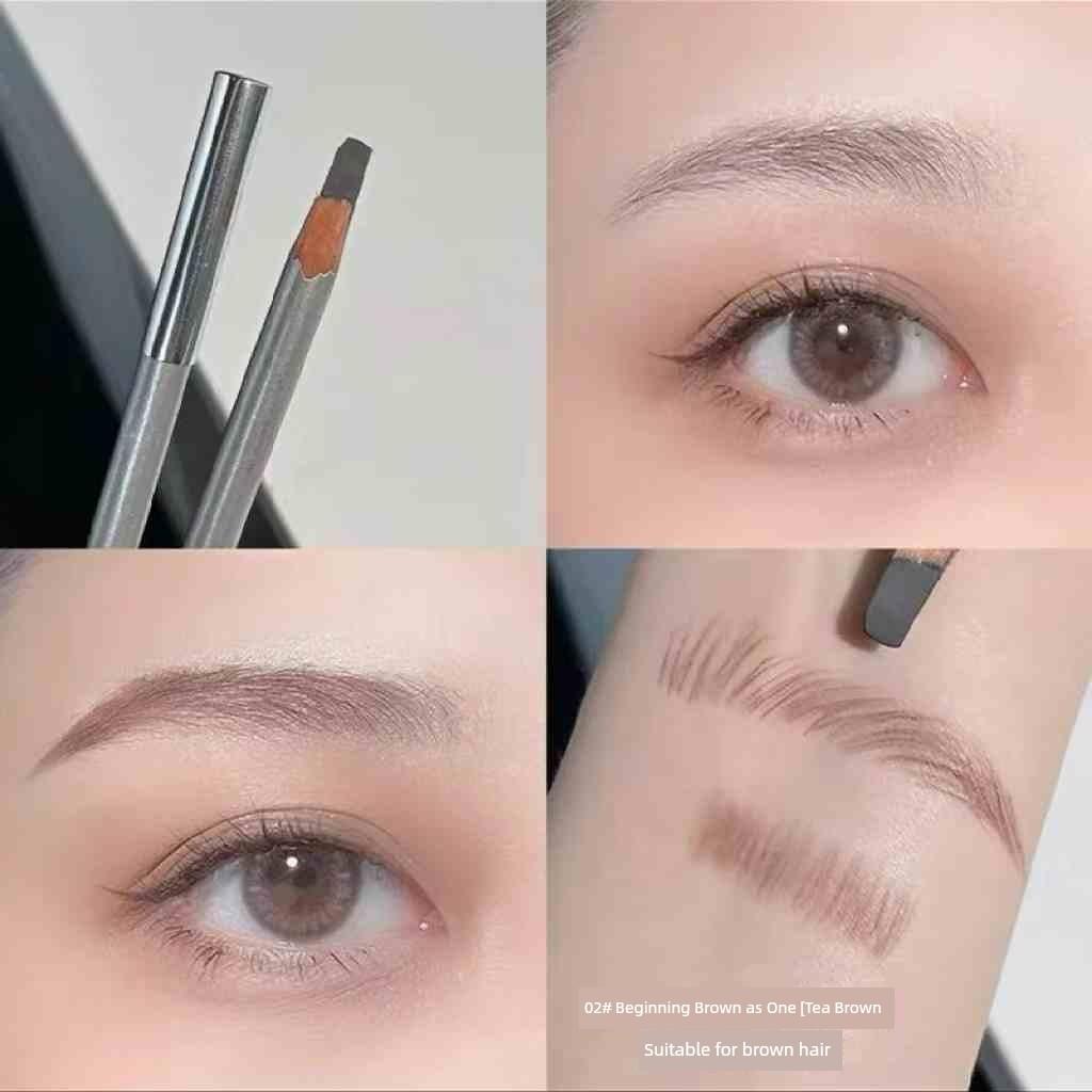 Hard Core Cut Eyebrow Pencil Eyebrow Pencil Women's Extremely Fine Nature Distinct Look Wild Eyebrows Long Lasting Waterproof Sweatproof Fadeless
