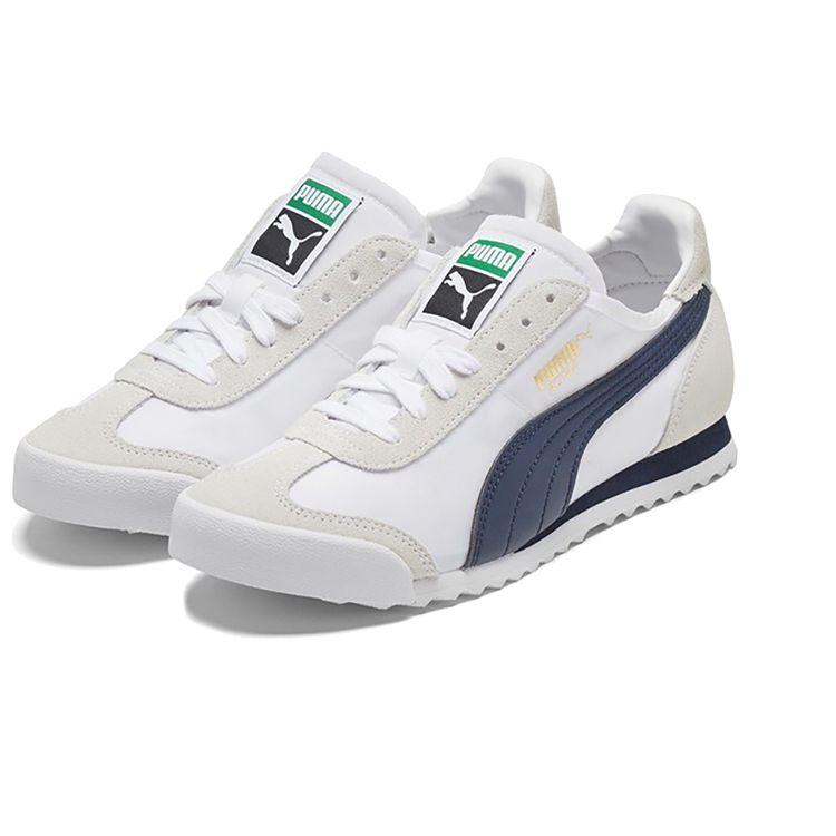 Puma Roma OG Nylon Casaco de Marinheiro Branco Tênis Unissex 362408-15