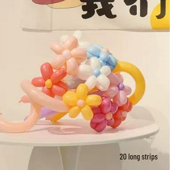 Colorful Dopamine Birthday Balloons and Backdrop for Kids' Party