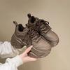 Aphixta Women Platform Sneaker Boots Brown Lace Up Autumn Winter Women Shoes Thick Botton Sole Boots Casual Shoes