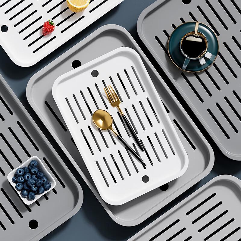 Pabei Small Rectangular Draining Tea Tray