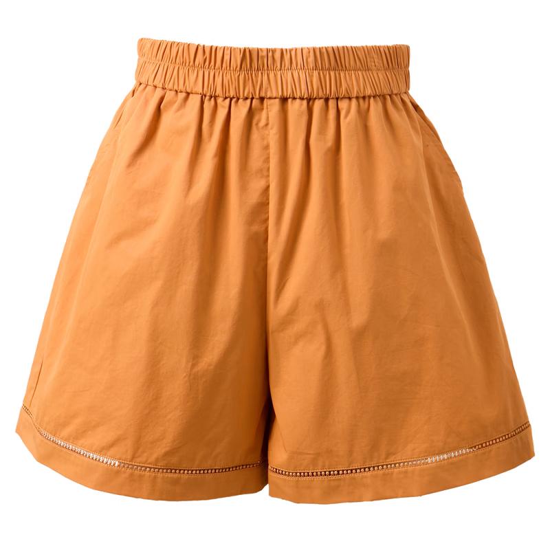 Sancai Plus Size High-Waist Wide-Leg Shorts L