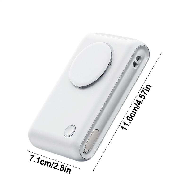 1pcs 2000mAh Hanging Neck/Waist Fan USB Mini Portable Rechargeable Fan For Outdoor Camping Hiking Climbing Running Sports