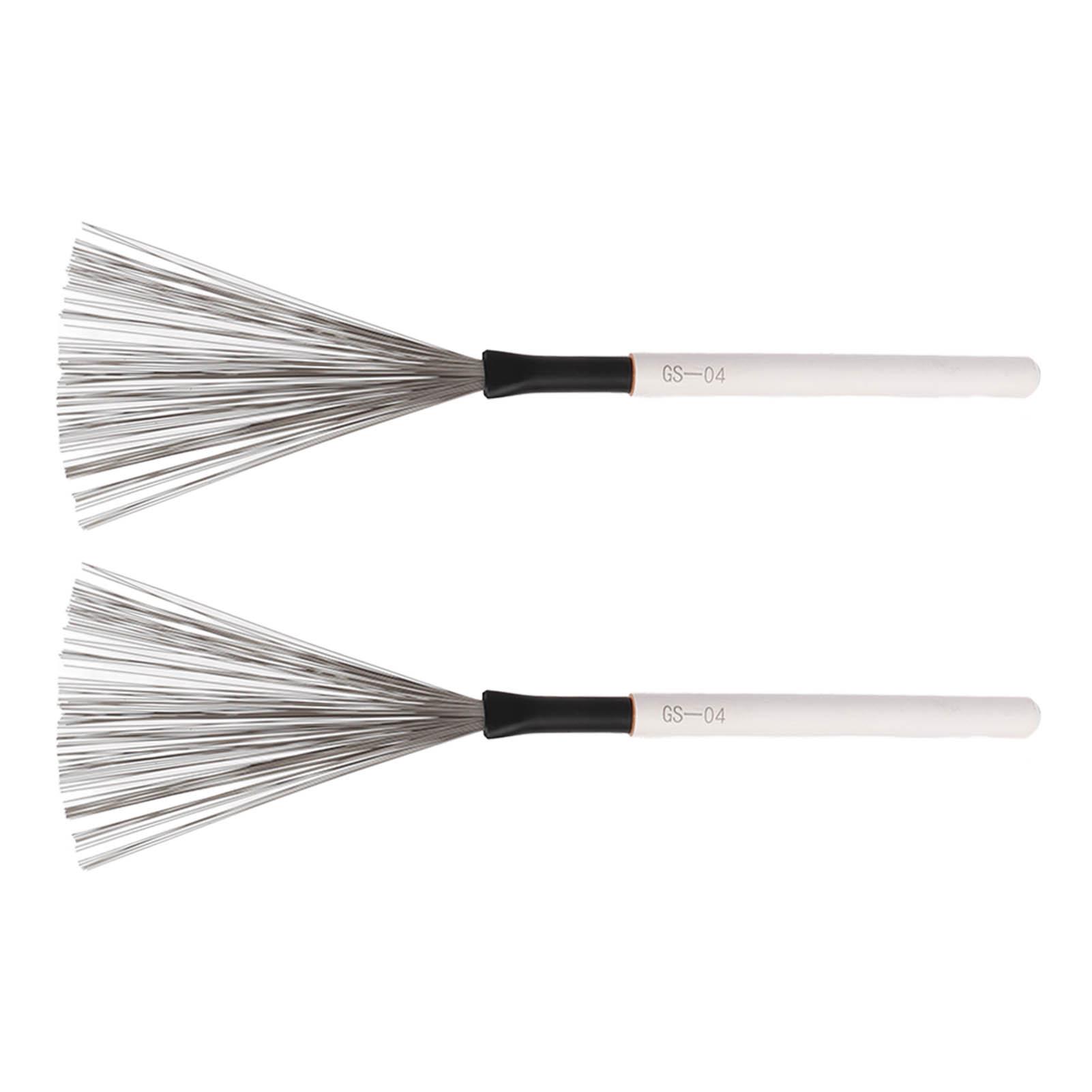 

Барабанная щетка стальная проволока клен деревянная ручка ударный инструмент набор аксессуаров для инструментов комплект красный белый