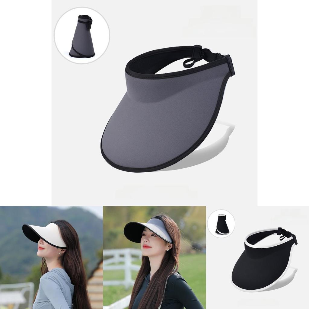 Ice Silk Summer Sun Hat With Large Brim And Uv Protection For Outdoor Women