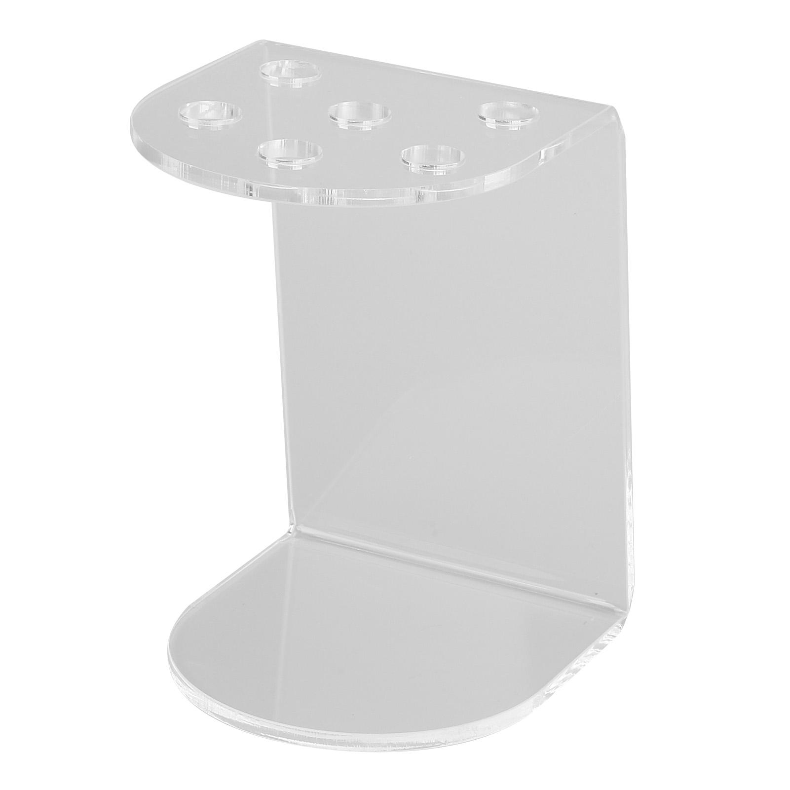 

6 отверстий Прозрачный акриловый держатель для ножниц Органайзер для ножниц Подставка для салонных ножниц для парикмахерской офиса