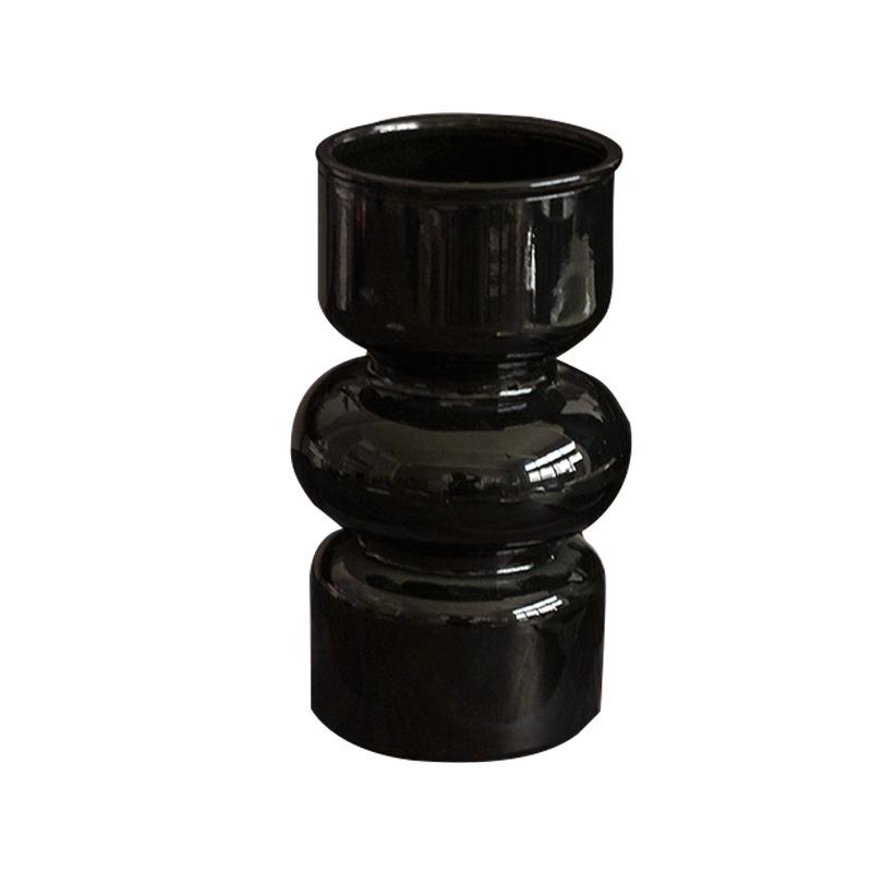 Mid-Century Light Luxury Glass Vase for Hydroponic Floral Arrangements