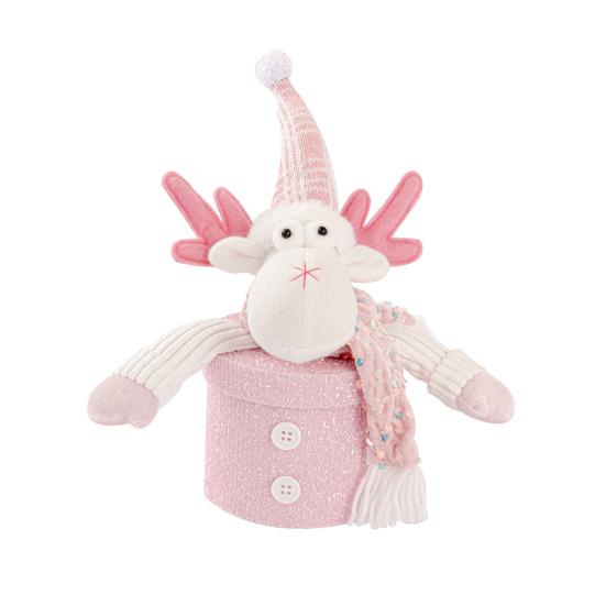 Yousheng 1/2/3Pcs Christmas Gift Bag Santa Claus Snowman Reindeer Design Festive Theme Xmas Candy Bag with 3D Embroidery Party Decoration