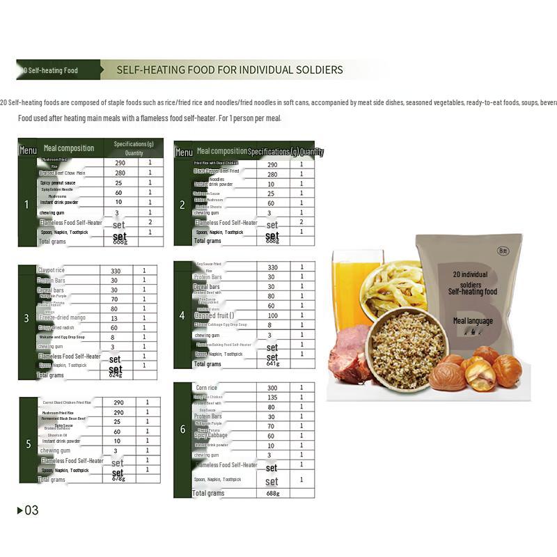 Qi Hua Xing Self-Heating Outdoor Emergency Rations