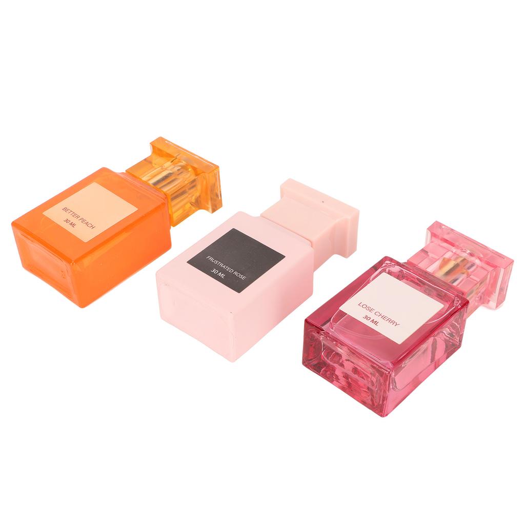3pcs Women Perfume Spray Floral Fruity Refreshing 3 Different Fragrance Fine Mist Perfume Set 30ml