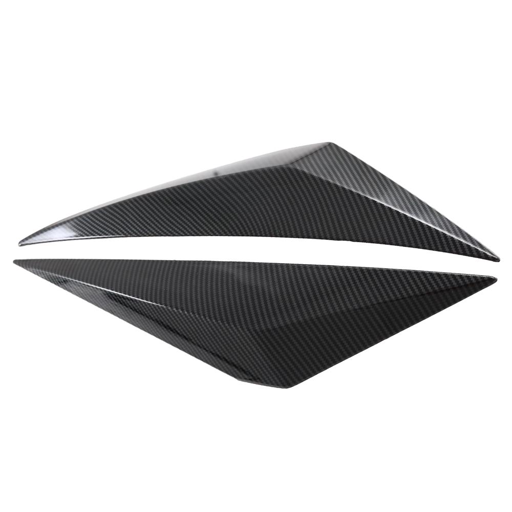 2pcs For Nissan Qashqai J12 2024 2024 ABS Black Carbon Fiber Car Front Air Flow Vent Fender Trim Knife Decoration