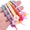 2-10Pcs Silicone Plum Blossom Gradient Keychain