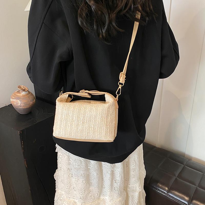 Geantă Tricotată Nouă Geantă de Mână Stil Coreean Geantă de Mână la Modă Geantă Mică Geantă de Plajă pentru Femei Vacanță la Plajă Geantă de Umăr Crossbody