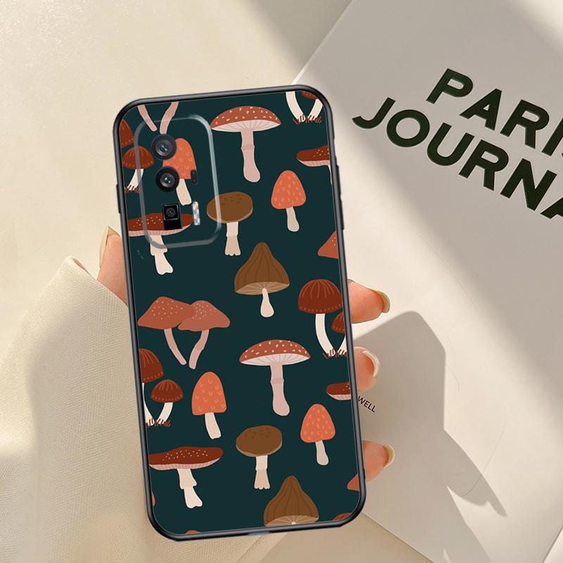 Mushroom Case For Xiaomi 15 14 Ultra 13T 14T 15T Pro 17 Pro Max POCO X7 Pro X3 X5 X6 F5 F6 F7 F8 Coque
