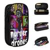 Murder Drones Pencil Cases Pencil Box Pen for Student Large Storage Bags Office Gifts Stationery