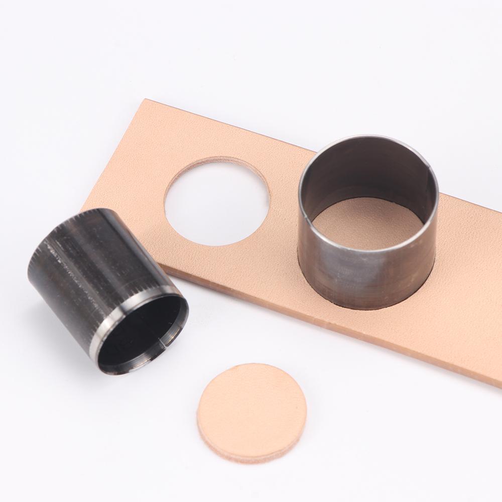 7pcs Precision Faux Leather Cutting Die Set - High-Speed Steel Circle Stencils for Crafting, Hollow Punch Molds In Sizes 20-50mm