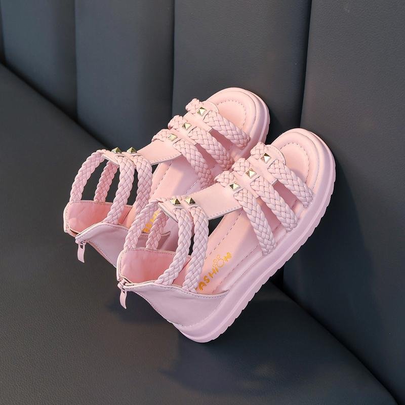 *Summer Fashion Soft and Comfortable Princess Casual Shoes Hot Selling Elegant/Lightweight Fish Mouth Children's Flat Sandals