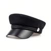 Unisex White Buckle Military Hats Flat Top Baseball Caps For Women Outdoor Sports Cadet Sunscreen Hat
