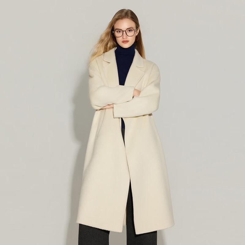 Women's Long Lamb Wool Double-Sided Coat