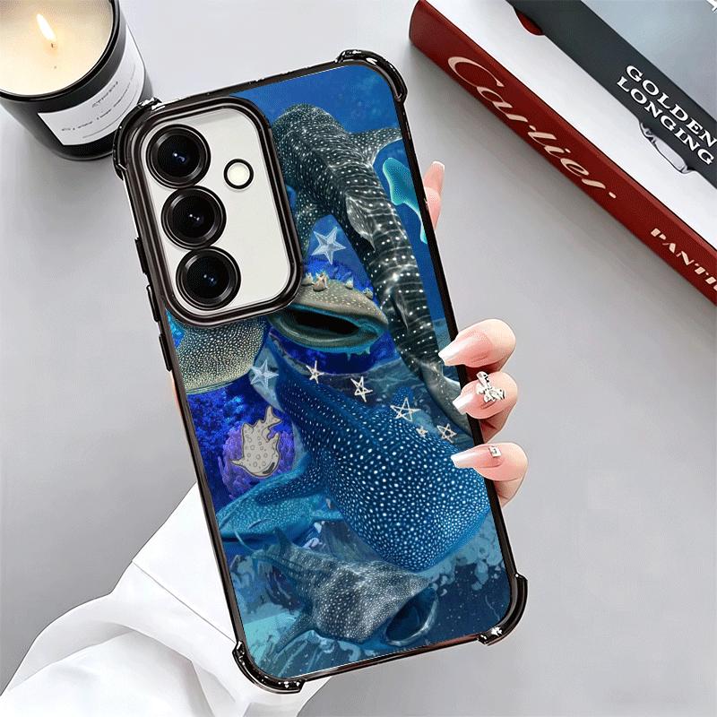 Ocean Whale Shark Soft Phone Case For Samsung A17 A27 A07 A37 A57 A16 A56 A15 A55 A14 A54 A13 A53 A26 A36 A25 A35 A24 A34 A23 A3