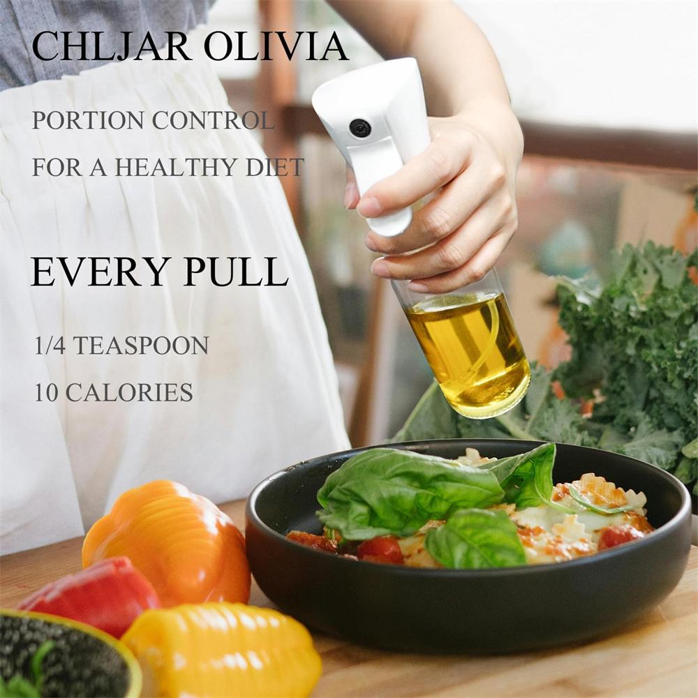Oil Sprayer for Cooking 220300ML Oil Mister Spray Bottle Glass for Air Fryer Salad GrillingOil Dispenser Bottle for Kitchen