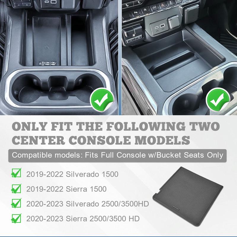 Center Console Secret Compartment Cover For GMC Sierra 1500/Chevy Silverado 1500 - Car Storage Lid Hidden Secret Pocket