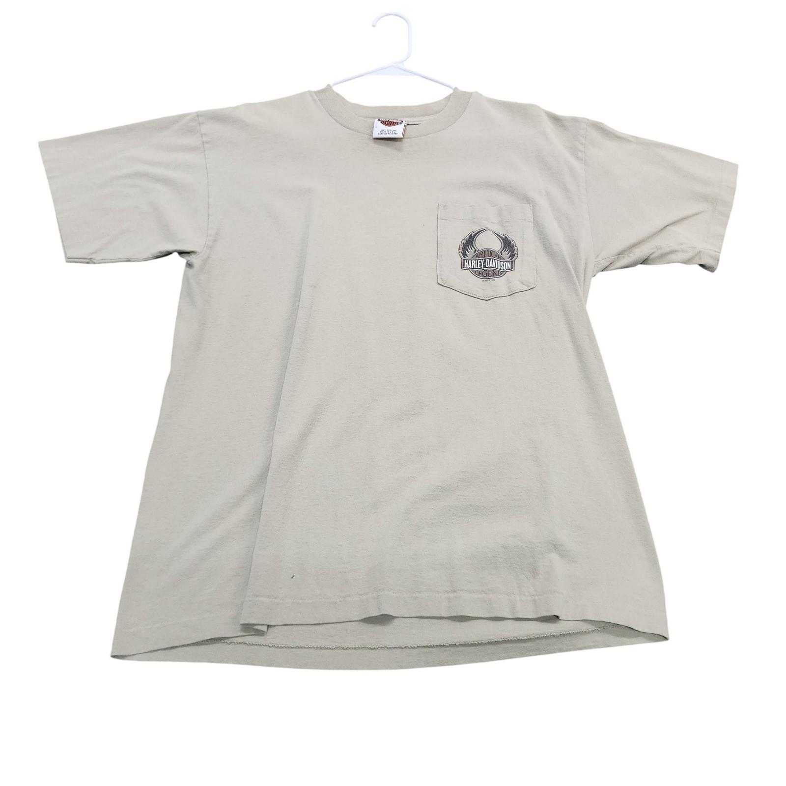 Harley-Davidson Shirt Mens Large Beige Gruene New Braunfels Texas Graphic Tee Unisex T-Shirt XXL
