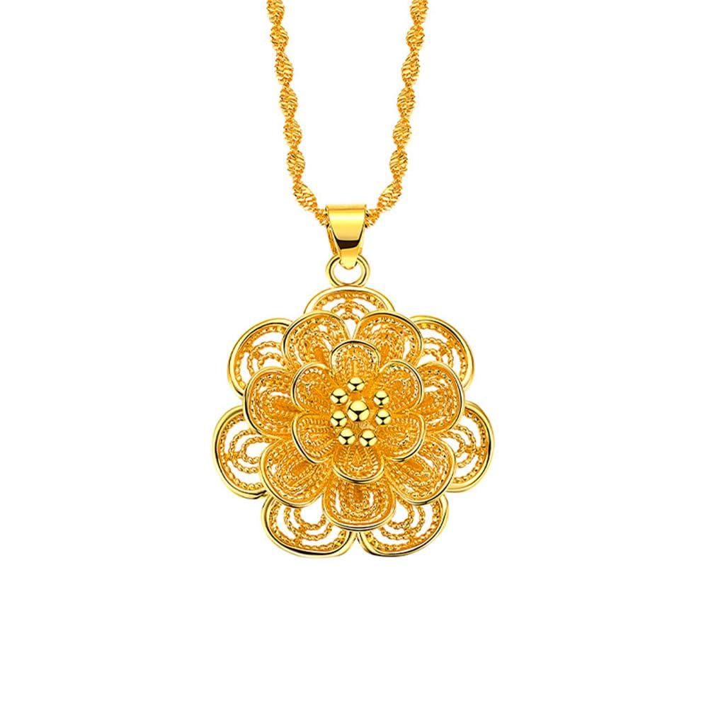 

Ожерелье 18K 18K Gold Аксессуар Цепочка из цельного золота Подарок на день рождения Ожерелье [HONGBIZI] Женское