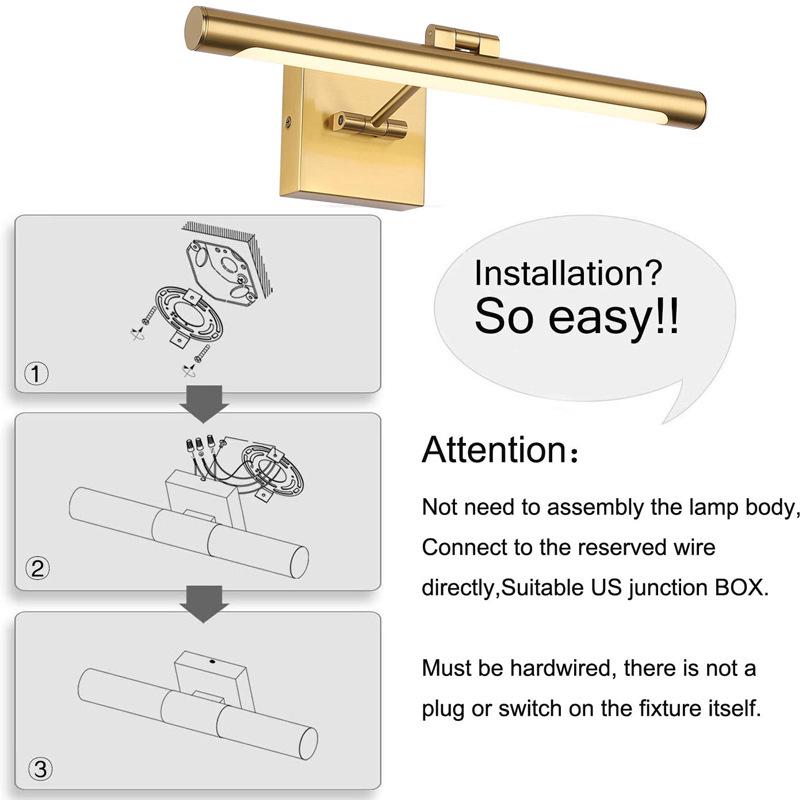 American Style Waterproof LED Vanity Cabinet Light for Bathroom or Hotel