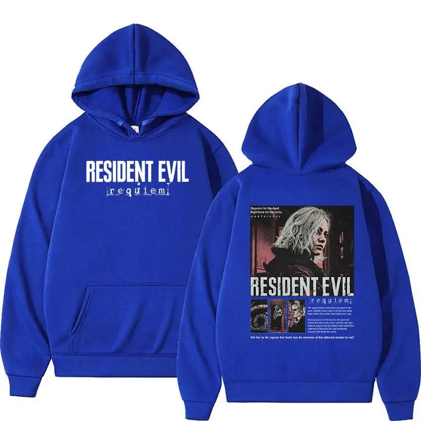 2026 Resident Evil 4 Potisk Mikina Pánská Dámská Vintage Módní Pulovr Mikina Ležérní Fleecová Dlouhý Rukáv Oversized S Kapucí Streetwear