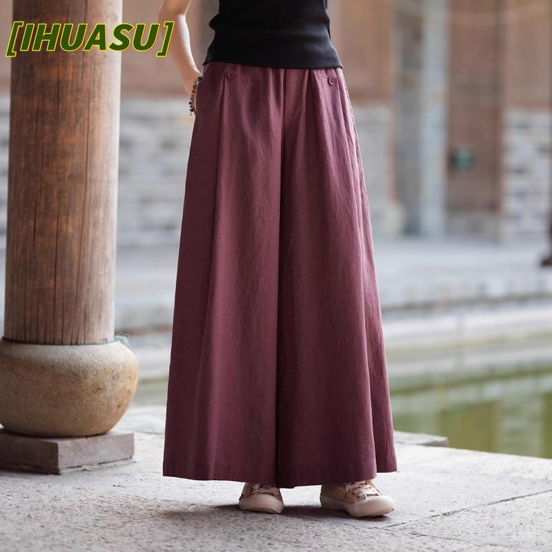 Pantalons et Pantacourts Décontractés pour Femmes JPNTKY Couleur Unie Imprimée