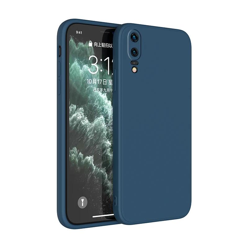 Per Custodie Huawei P50 P40 P30 P20 Lite Per Mate 20 30 40 Pro P smart Z Honor 8X Cover Lusso Originale Custodia per Telefono in Silicone Liquido