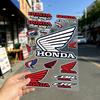 FOR HONDA RACING All Purpose Reflective Waterproof Scratch Blocker Decal Car Bike Helmet Cup Refrigerator Decorative Stickers