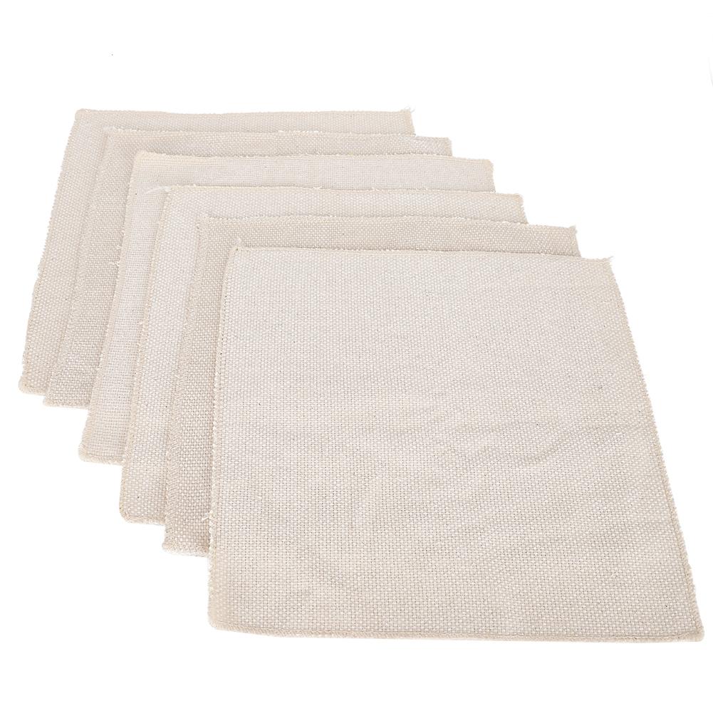 6 szt. Grubej wełny tkanina do haftu igłowego Filcowanie igłą Materiały DIY Akcesoria dziewiarskie 36x36cm