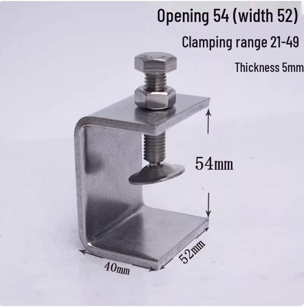 C304 Tiger Claw U-Shaped Stainless Steel Pipe Clamp