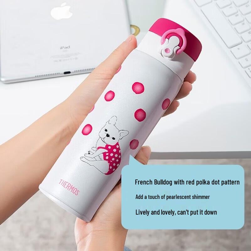 Thermos Portable Insulated Cup - French Bulldog Cartoon