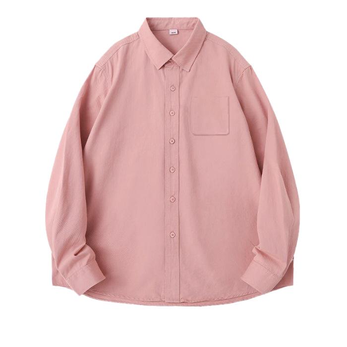 

Лето 2025 г. Легкая роскошная рубашка из чистого хлопка свободного кроя с прямыми плечами и длинными рукавами Large