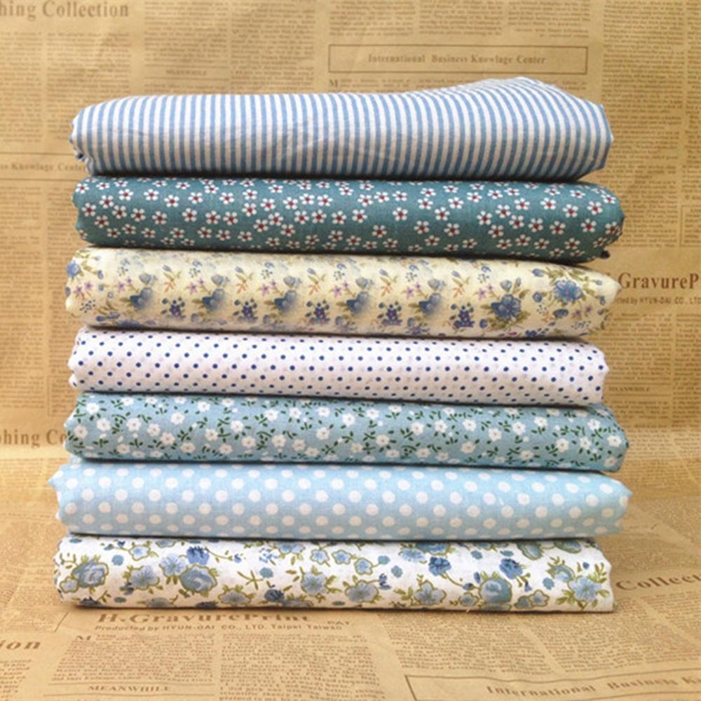 Dickes Baumwollstoffbündel 7-teiliges vorgeschnittenes Charm-Quiltset in Farben